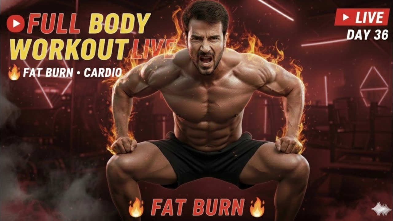 💥 FULL BODY WORKOUT LIVE 🔴 | Extreme Fat Burn 😨 | Shredded Challenge DAY 37