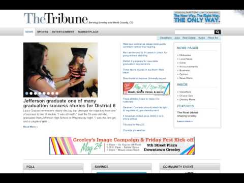 Greeley Unexpected Homepage Takeover on Greeley Tribune