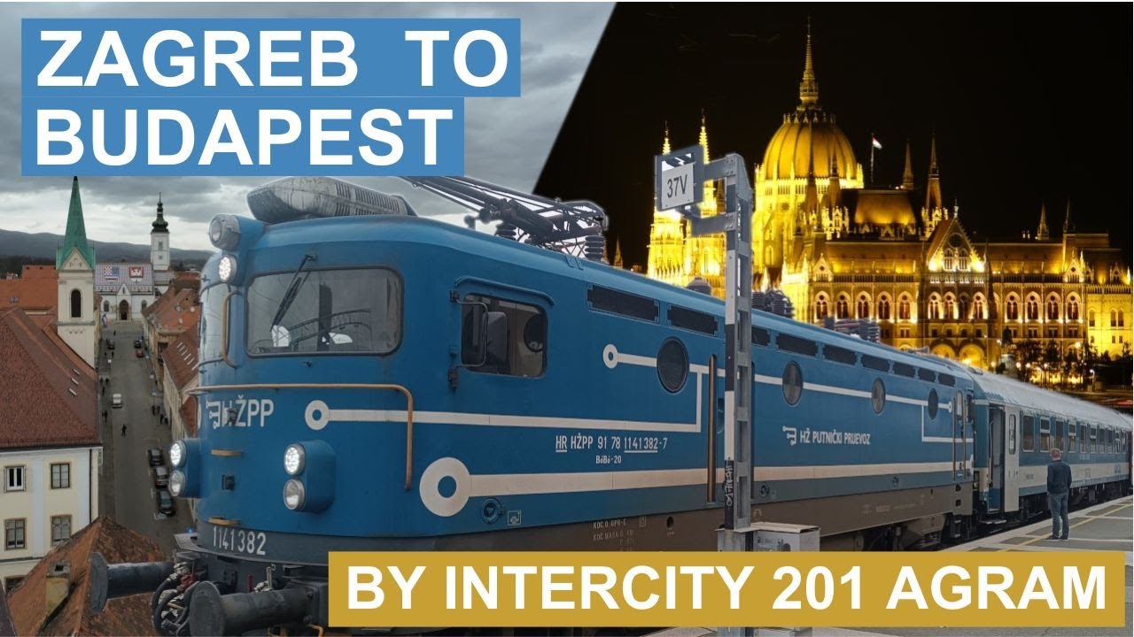 Zagreb to Budapest journey by Intercity train IC 201 Agram