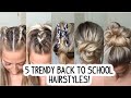5 TRENDY BACK TO SCHOOL TIKTOK HAIRSTYLES!