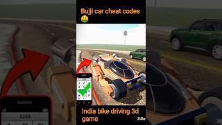 Bujji car cheat codes 🤑 india bike driving 3d game