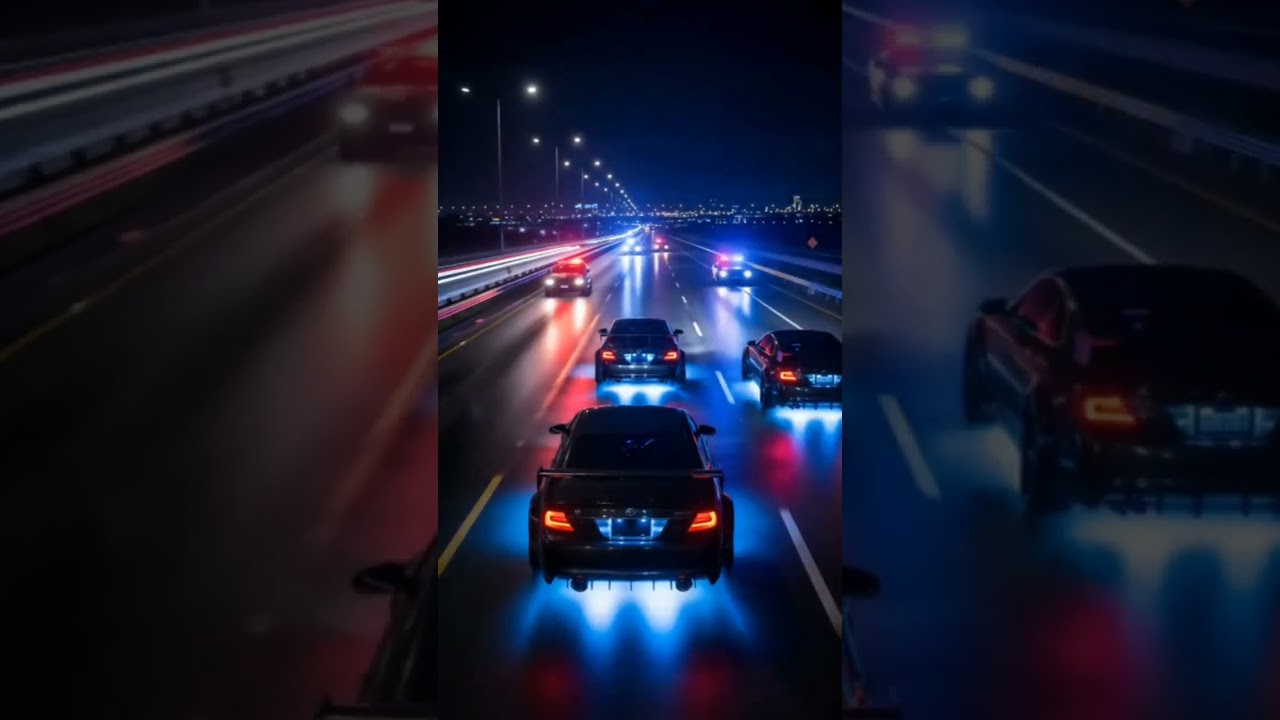 two cars run from police 