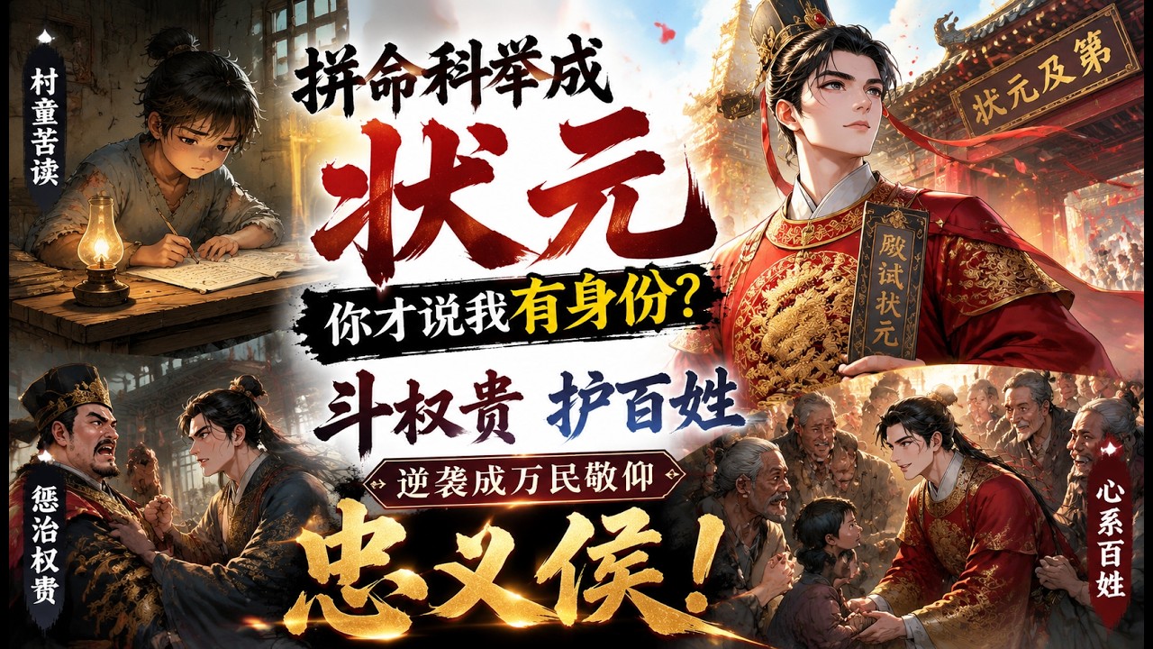 拼命科舉成狀元，竟是流落民間的權臣