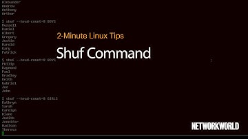 How to use the Shuf Command