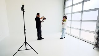 Studio Portrait Photography - Using Natural Light and Flash Photography