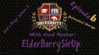 Lets Play Season 5 Episode 6 FTB University for 1.19 Streamline Crafting with Xnet and Pretty Pipes