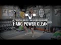 Hang power clean  olympic weightlifting exercise library