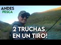 Pesca de truchas al hilo: CAPTURA DOBLE!