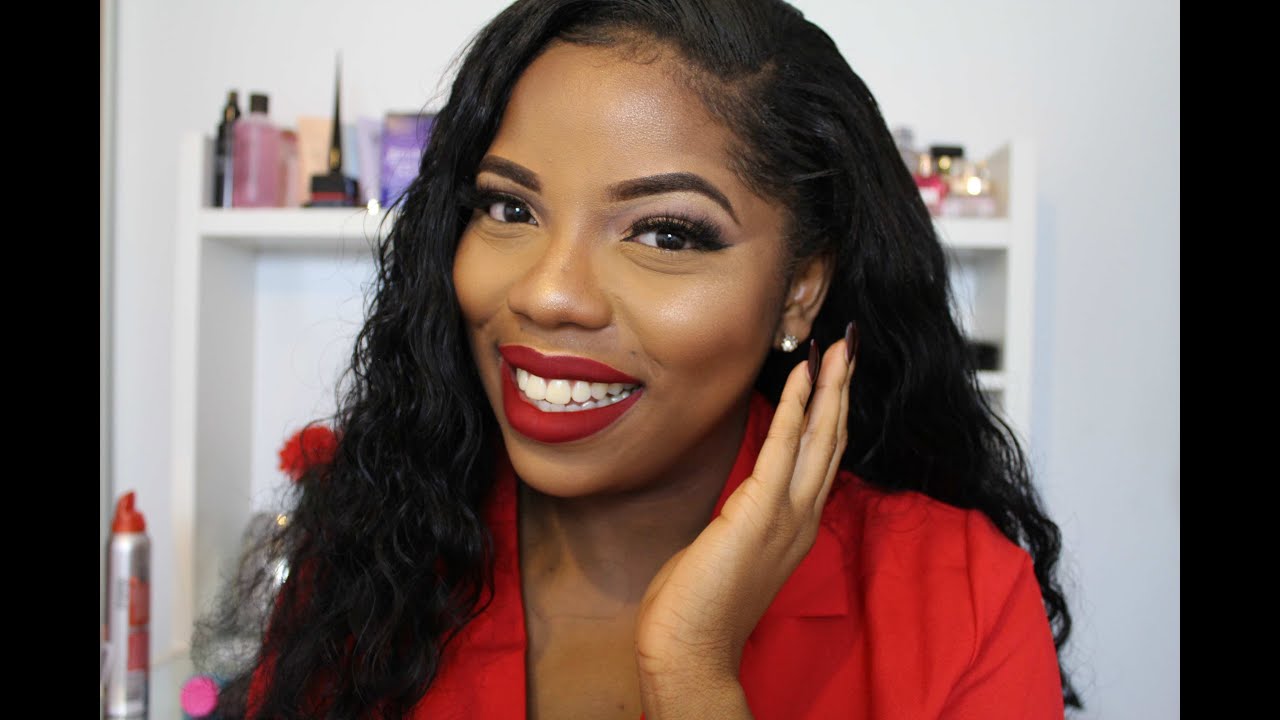 The Perfect Red Lips Tutorial Brown Skin Friendly Mercy Exquisite