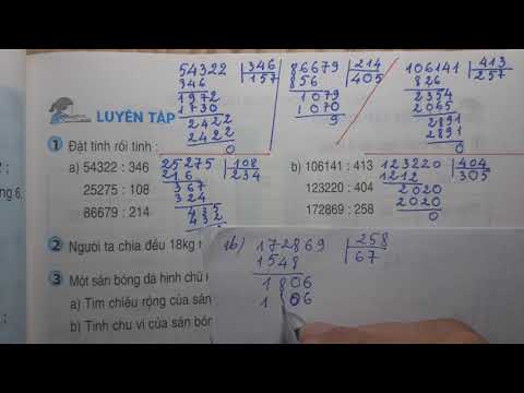 Video TOÁN LỚP 4 - SGK/ Trang 89 - LUYỆN TẬP - Thầy Nhựt TV - YouTube