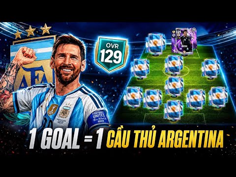 AH - 1 GOAL = 1 CẦU THỦ ARGENTINA