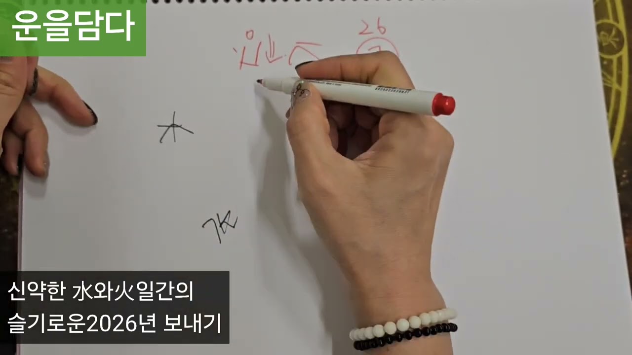 水와火일간의(신약사주)2026년도를 슬기롭게!!