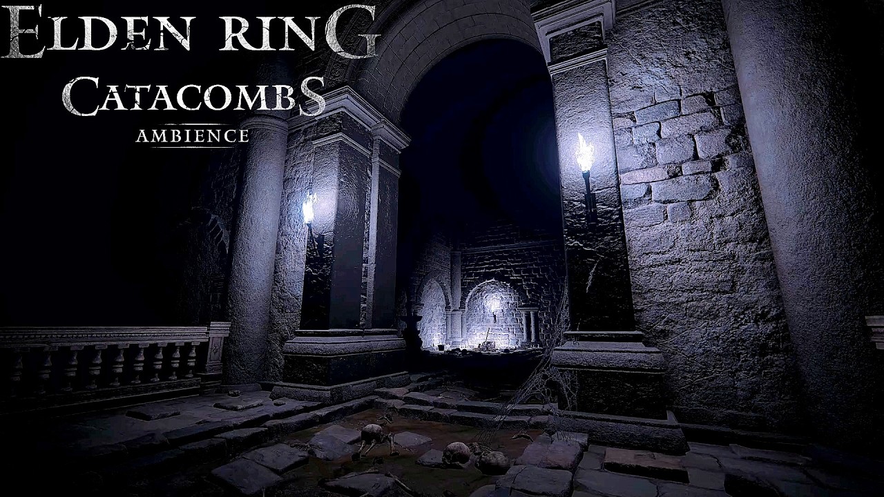 🎧 Elden Ring Ambience - Dark Catacombs of the Land's Between for 10H - HD +🎵