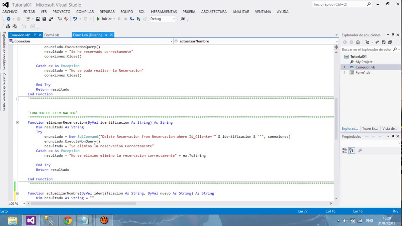 Modificar Registro de SQL Server 2012 desde Visual Studio 2012 YouTube