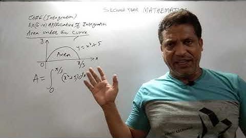 Second Year Mathematics, Chapter#6 Ex.6.10,Lecture #59,  (Area under the Curve)