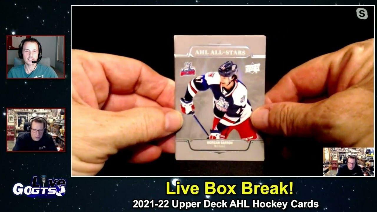 Box Break 2021-22 Upper Deck AHL Hockey Cards