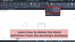Learn how to delete the block definition from the drawing's database in autocad News