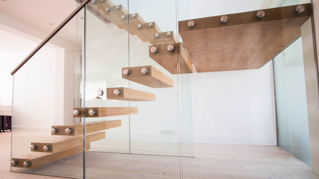 Railing London Ltd - Floating Staircase - YouTube