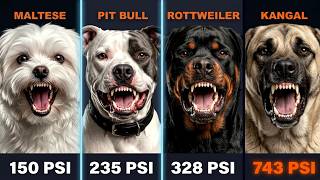 Dog Bite Force Ranked 🐶: Weakest to Strongest PSI