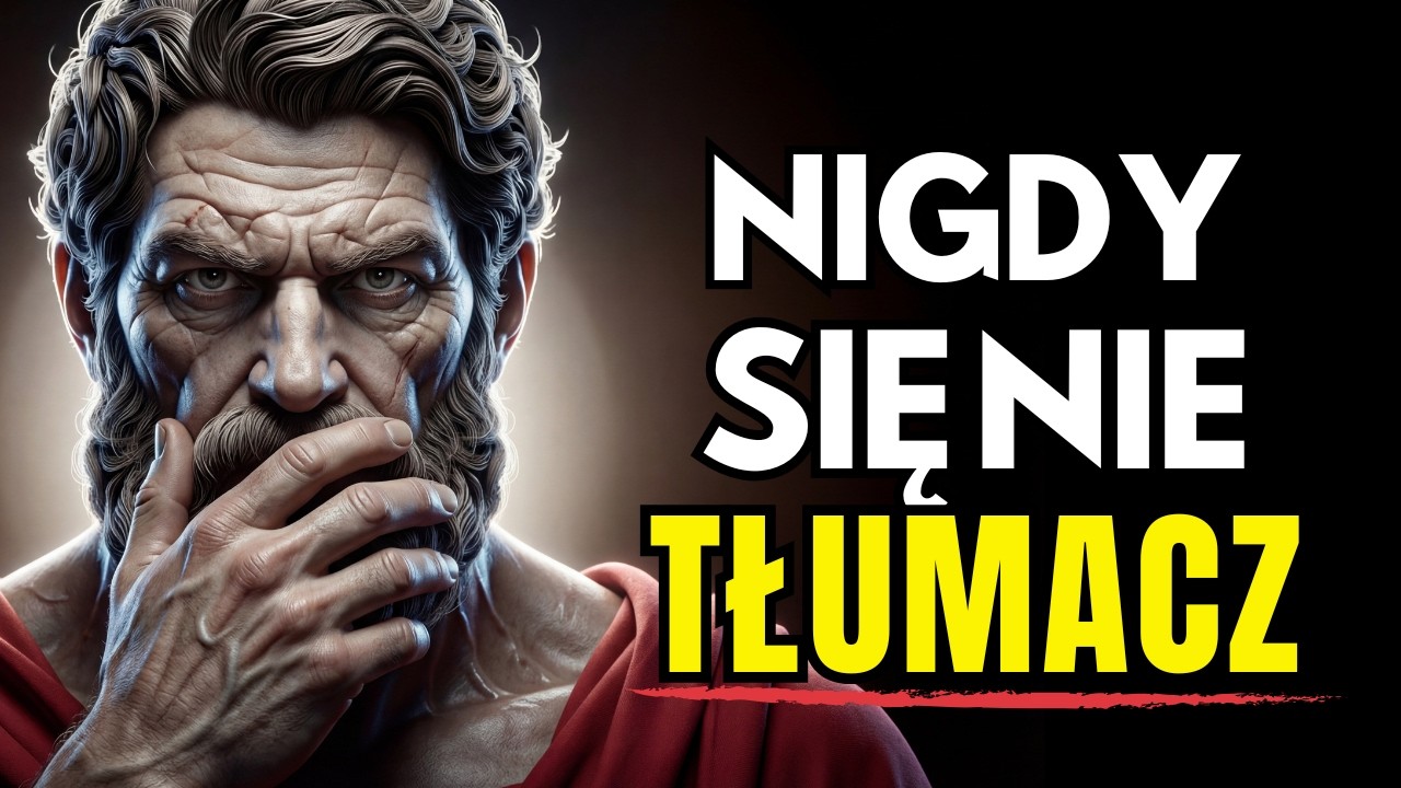 DLACZEGO KAŻDE WYJAŚNIENIE SZKODZI TWOJEJ PEWNOŚCI SIEBIE | STOICYZM