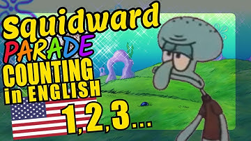 Squidward from SpongeBob Teaching to Count 1 to 20 in English Language and Numbers Video for Kids