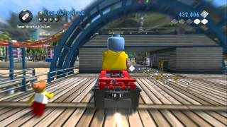 LEGO City Undercover (Wii U) - Taking All Stunt Ramps / Loop De Loops / Boat Jumps screenshot 2