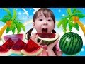 丸ごとスイカゼリー作ってみたよ! How to Make a Jelly Watermelon! MayuChannel