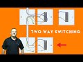 Two Way and Two Way and Intermediate Switches for a Domestic Lighting Circuit Connections Explained