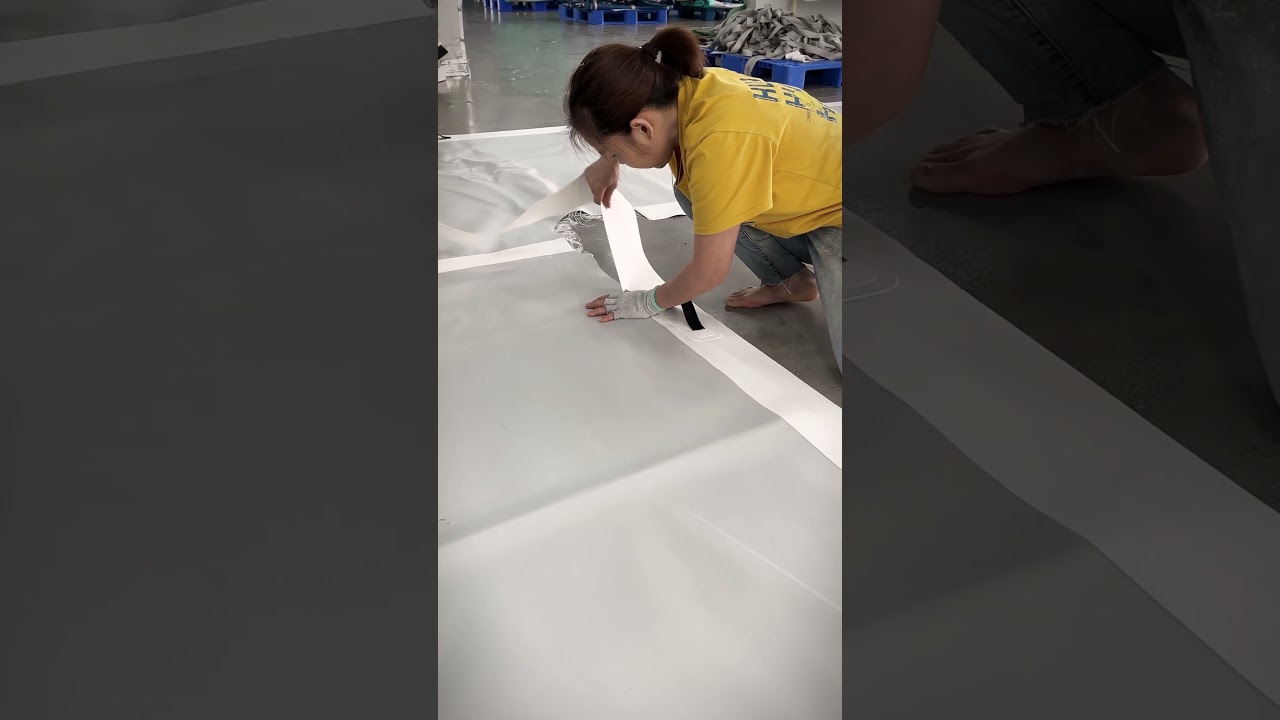 Inflatable pontoon production process exposure!