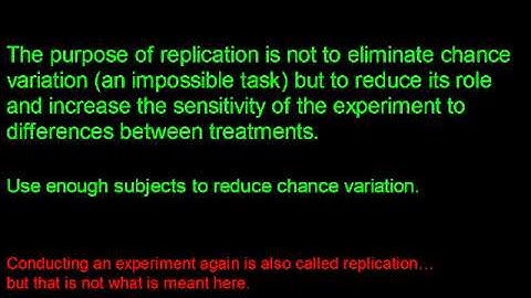 Chapter 5 Experimental design