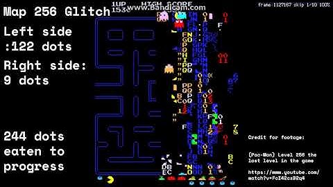 A short history on Pac Man (1980) kill screen glitch (Map 256 glitch)