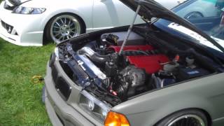 E36 with LS1 Open Headers LOUD EXHAUST!