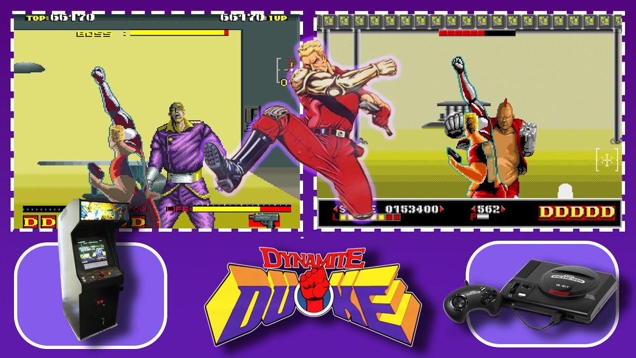 Dynamite Duke (Arcade X Sega Genesis) Gameplay Comparison - YouTube