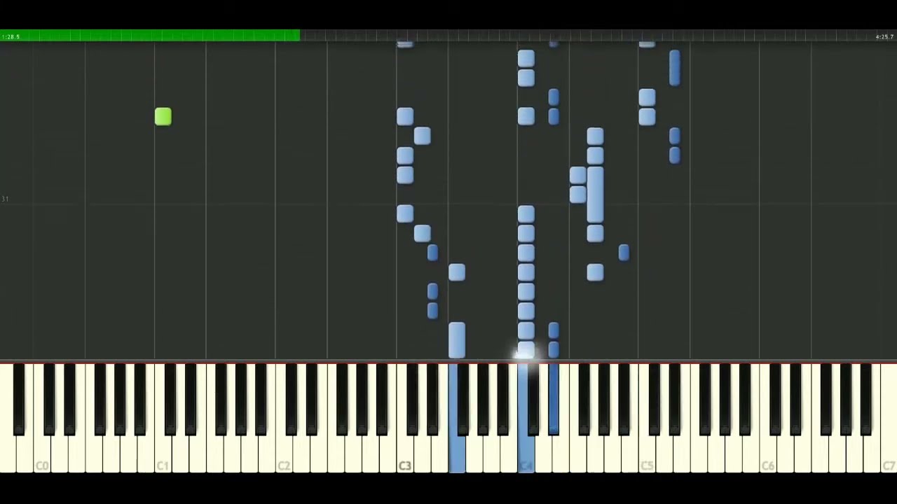 Destinys Child - Soldier [Piano Tutorial] Synthesia | passkeypiano