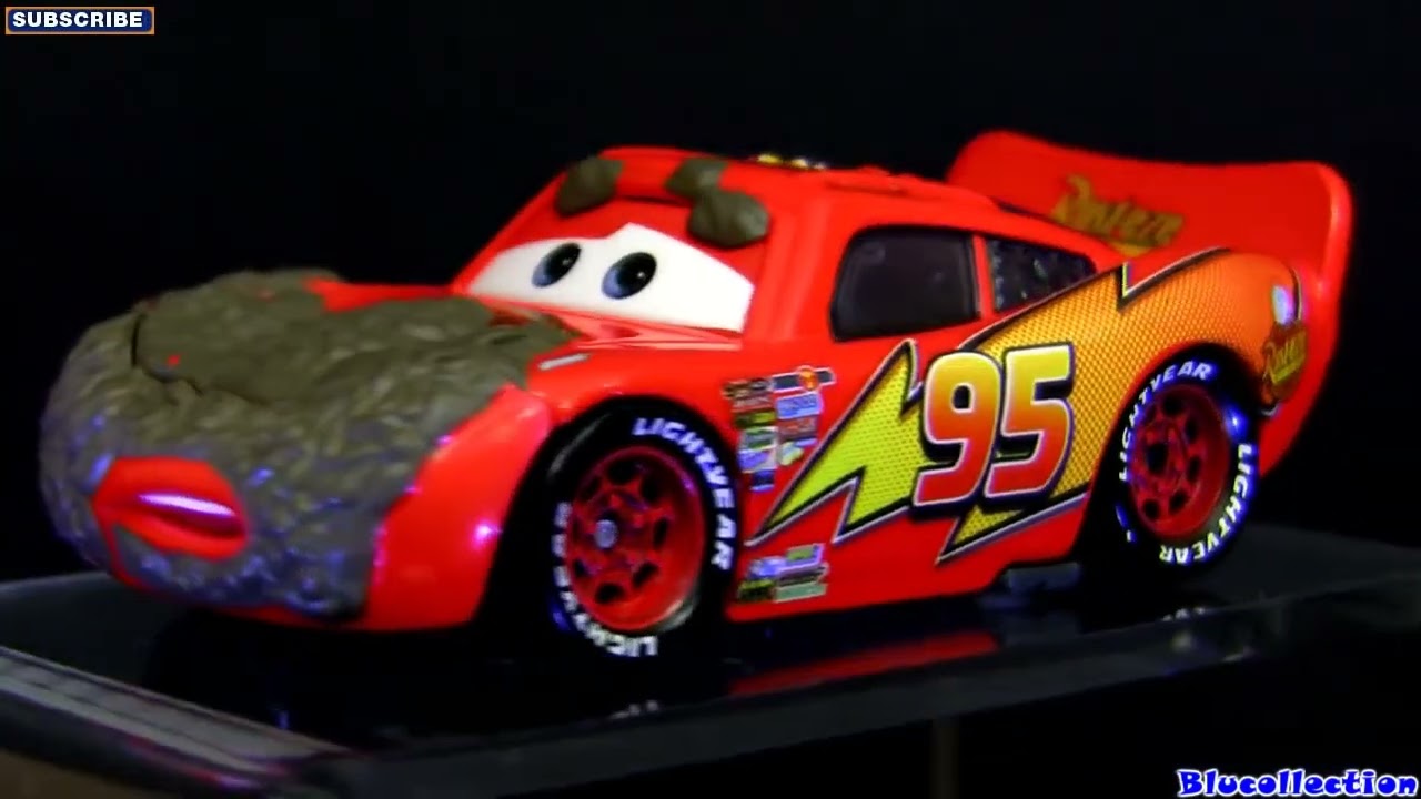 10 Lightning Mcqueen Cars 2 toys Diecast Muddy, Tar, Wet, Tongue