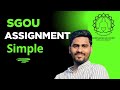 SGOU Assignment | ഞങൾ നിങളെ സഹായിക്കാം #sgou #assignment