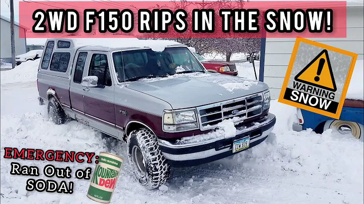 I'm Out Of SODA And Buried In SNOW!! Can The 2WD OBS Claw Its Way Out?  96 Ford F150
