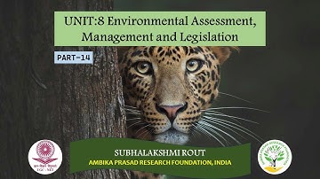 UGC NET Unit 8 Part 14; Environmental Assessment, Management and Legislation; #ugcnetexam