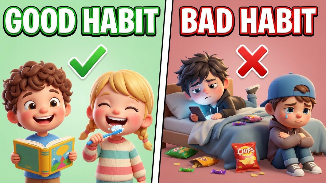 Good Habit and Bad Habit for Kids 👶 | Learn Good Manners