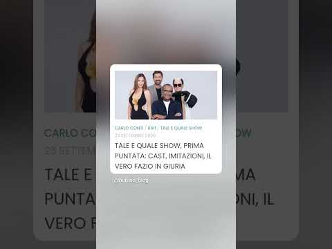 Video , PRIMA PUNTATA: CAST, IMITAZIONI, IL VERO FAZIO IN GIURIA