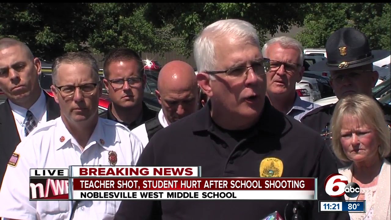 Press conference on Noblesville West Middle School shooting from law enforcement