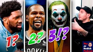 JJ Redick DOESN'T Rank Giannis in Top 3 NBA Players (You Won't Believe This!)