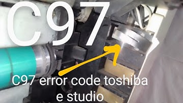 C97 error code toshiba e studio