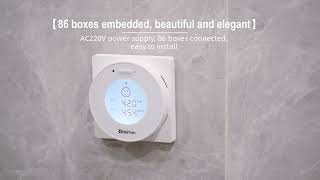 Heiman smart indoor air quality monitor tuya zigbee PM2.5 CO2 detector alarm patent design HS8AQ