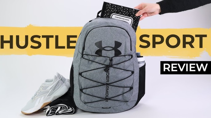 Under Armor Hustle Sport Backpack - Black/Silver - 1364181-001