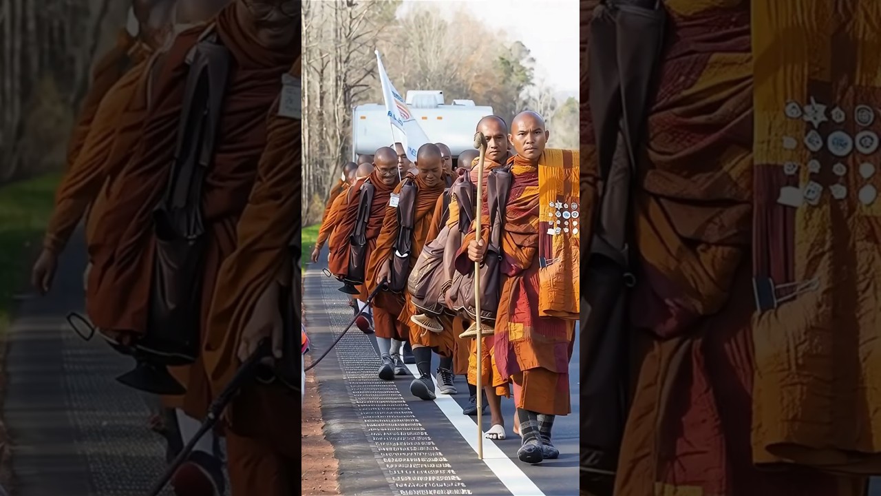 Почему монахи в Америке совершают шествие за мир? #медитацияосознанности