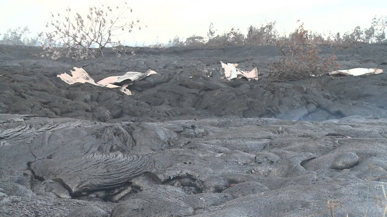 Puna Lava flow 2014 11 14 Lava in pasture 1