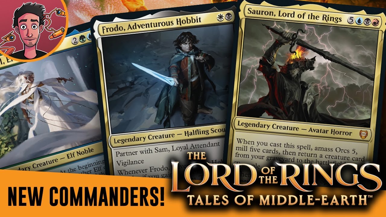 MTG Lord of the Rings cards reveal Sauron, Frodo, and Gollum