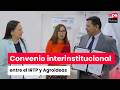 IRTP y Agroideas firman convenio de cooperación para visibilizar a productores nacionales