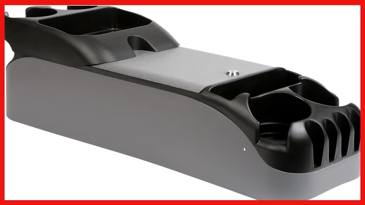 Moblorg Center Console for Minivans, SUVs, Middle Van Console, Extra Cup Holders, Large Storage